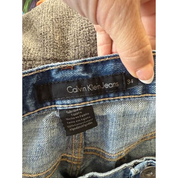 Calvin Klein Men’s Easy Fit Medium Wash Jeans 34 x 30 - Picture 6 of 8